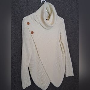 Bua Bua Cream Cowl Neck Sweater